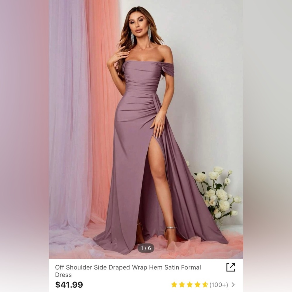 Mauve long dress! Never worn